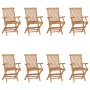 Sillas de jardín plegables 8 unidades madera maciza de teca von , Gartenstühle - Ref: Foro24-3096595, Preis: 615,54 €, Rabatt: %