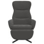 Sillón de relax con reposapiés terciopelo gris oscuro de , Sillones - Ref: Foro24-3097496, Precio: 121,24 €