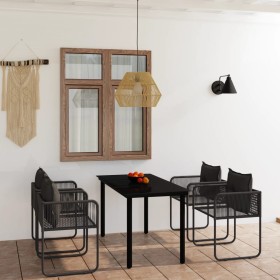 Juego de comedor para jardín 5 piezas negro von , Gartensets - Ref: Foro24-3099079, Preis: 405,64 €, Rabatt: %