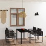 Juego de comedor para jardín 5 piezas negro von , Gartensets - Ref: Foro24-3099079, Preis: 405,64 €, Rabatt: %