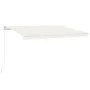 Automatic retractable cream awning 450x300 cm by vidaXL, Awnings - Ref: Foro24-3068927, Price: 389,17 €, Discount: %