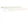 Automatic retractable cream awning 450x300 cm by vidaXL, Awnings - Ref: Foro24-3068927, Price: 424,17 €, Discount: %