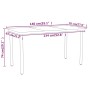 Juego de comedor para jardín 7 piezas negro de , Conjuntos de jardín - Ref: Foro24-3099116, Precio: 524,01 €, Descuento: %