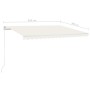 Automatic retractable cream awning 450x300 cm by vidaXL, Awnings - Ref: Foro24-3068927, Price: 424,17 €, Discount: %