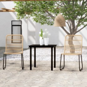Juego de comedor para jardín 3 piezas color roble by , Garden sets - Ref: Foro24-3099161, Price: 319,13 €, Discount: %