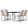 Juego de comedor para jardín 5 piezas color roble von , Gartensets - Ref: Foro24-3099175, Preis: 572,38 €, Rabatt: %