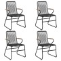 Juego de comedor de jardín 5 piezas ratán PVC negro von , Gartensets - Ref: Foro24-3099210, Preis: 304,00 €, Rabatt: %