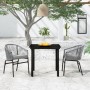 Juego de comedor de jardín 3 piezas gris by , Garden sets - Ref: Foro24-3099233, Price: 254,89 €, Discount: %