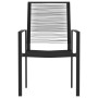 Juego de comedor para jardín 7 piezas negro by , Garden sets - Ref: Foro24-3099206, Price: 384,27 €, Discount: %