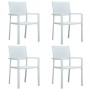 Juego de comedor de jardín de 5 piezas blanco by , Garden sets - Ref: Foro24-3099259, Price: 331,48 €, Discount: %