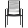 Juego de comedor para jardín 5 piezas negro by , Garden sets - Ref: Foro24-3099204, Price: 273,80 €, Discount: %