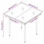 Juego de comedor para jardín 5 piezas con cojines gris y negro von , Gartensets - Ref: Foro24-3099348, Preis: 383,90 €, Rabat...