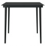 Juego de comedor de jardín 3 piezas con cojines negro by , Garden sets - Ref: Foro24-3099341, Price: 227,48 €, Discount: %