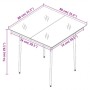 Juego de comedor de jardín 3 piezas con cojines negro by , Garden sets - Ref: Foro24-3099341, Price: 227,48 €, Discount: %