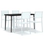 Juego de comedor de jardín de 5 piezas blanco von , Gartensets - Ref: Foro24-3099271, Preis: 332,59 €, Rabatt: %