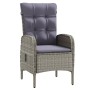 Juego de comedor para jardín 5 piezas con cojines gris y negro de , Conjuntos de jardín - Ref: Foro24-3099360, Precio: 568,48 €