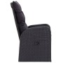 Juego de comedor de jardín 3 piezas con cojines negro by , Garden sets - Ref: Foro24-3099479, Price: 421,03 €, Discount: %