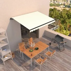 Cream manual retractable awning 350x250 cm by vidaXL, Awnings - Ref: Foro24-3069077, Price: 261,38 €, Discount: %