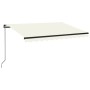 Cream manual retractable awning 350x250 cm by vidaXL, Awnings - Ref: Foro24-3069077, Price: 244,12 €, Discount: %