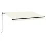 Cremefarbene manuell einziehbare Markise 350 x 250 cm von vidaXL, Markisen - Ref: Foro24-3069077, Preis: 238,93 €, Rabatt: %