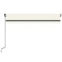 Cream manual retractable awning 350x250 cm by vidaXL, Awnings - Ref: Foro24-3069077, Price: 244,12 €, Discount: %