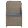 Juego de comedor de jardín 3 piezas con cojines marrón von , Gartensets - Ref: Foro24-3099535, Preis: 434,70 €, Rabatt: %