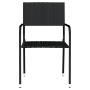 Juego de comedor para jardín 3 piezas negro de , Conjuntos de jardín - Ref: Foro24-3099577, Precio: 144,51 €, Descuento: %