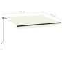 Cream manual retractable awning 350x250 cm by vidaXL, Awnings - Ref: Foro24-3069077, Price: 244,12 €, Discount: %