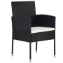 Juego de comedor para jardín 7 piezas negro de , Conjuntos de jardín - Ref: Foro24-3099604, Precio: 382,18 €, Descuento: %