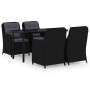 Juego de comedor para jardín 5 piezas negro de , Conjuntos de jardín - Ref: Foro24-3099561, Precio: 908,09 €, Descuento: %