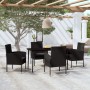 Juego de comedor para jardín 5 piezas negro de , Conjuntos de jardín - Ref: Foro24-3099633, Precio: 377,98 €