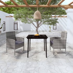 Juego de comedor de jardín 3 piezas gris antracita de , Conjuntos de jardín - Ref: Foro24-3099625, Precio: 216,17 €, Descuent...