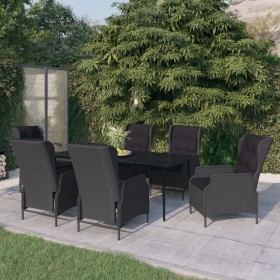 Juego de comedor de jardín 7 piezas gris oscuro de , Conjuntos de jardín - Ref: Foro24-3099659, Precio: 1,00 €, Descuento: %