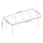 Juego de comedor de jardín 7 piezas gris oscuro by , Garden sets - Ref: Foro24-3099659, Price: 1,00 €, Discount: %