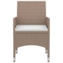 Set comedor de jardín 3 pzas y cojines ratán sintético y vidrio von , Gartensets - Ref: Foro24-3099703, Preis: 214,47 €, Raba...