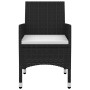 Set comedor de jardín 5 pzas y cojines ratán sintético y vidrio von , Gartensets - Ref: Foro24-3099729, Preis: 378,98 €, Raba...
