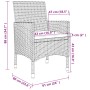 Set comedor de jardín 7 pzas y cojines ratán sintético y vidrio von , Gartensets - Ref: Foro24-3099736, Preis: 545,54 €, Raba...