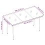 Set comedor de jardín 7 pzas y cojines ratán sintético y vidrio von , Gartensets - Ref: Foro24-3099736, Preis: 545,54 €, Raba...