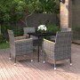 Set comedor de jardín 5 pzas y cojines ratán sintético y vidrio von , Gartensets - Ref: Foro24-3099788, Preis: 439,11 €, Raba...