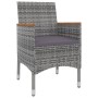 Set comedor de jardín 5 pzas y cojines ratán sintético y vidrio de , Conjuntos de jardín - Ref: Foro24-3099776, Precio: 421,3...