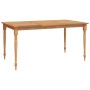 Juego comedor de jardín 5 pzas y cojines madera maciza de teca de , Conjuntos de jardín - Ref: Foro24-3100789, Precio: 767,97...