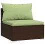 Set muebles de jardín 9 piezas y cojines ratán sintético marrón von , Gartensets - Ref: Foro24-3101972, Preis: 1,00 €, Rabatt: %