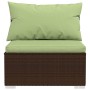 Set muebles de jardín 9 piezas y cojines ratán sintético marrón von , Gartensets - Ref: Foro24-3101972, Preis: 1,00 €, Rabatt: %