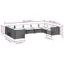 Set muebles de jardín 9 piezas y cojines ratán sintético marrón von , Gartensets - Ref: Foro24-3101972, Preis: 1,00 €, Rabatt: %