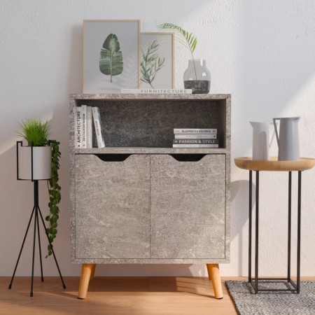 Concrete gray engineered wood sideboard 60x30x72 cm by vidaXL, Sideboards - Ref: Foro24-326826, Price: 65,04 €, Discount: %