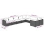 Set muebles de jardín 9 piezas y cojines ratán sintético marrón von , Gartensets - Ref: Foro24-3102764, Preis: 1,00 €, Rabatt: %
