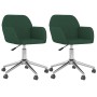Sillas de comedor giratorias 2 unidades tela verde oscuro von , Essstühle - Ref: Foro24-3103091, Preis: 168,49 €, Rabatt: %