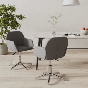 Sillas de comedor giratorias 2 unidades tela gris claro von , Essstühle - Ref: Foro24-3103030, Preis: 164,51 €, Rabatt: %