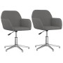 Sillas de comedor giratorias 2 unidades tela gris claro von , Essstühle - Ref: Foro24-3103030, Preis: 164,51 €, Rabatt: %