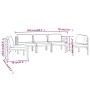 Set muebles de jardín 5 pzas y cojines aluminio gris antracita by , Garden sets - Ref: Foro24-3107790, Price: 817,40 €, Disco...